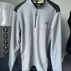Under Armour Black and Gray Performance Pullover